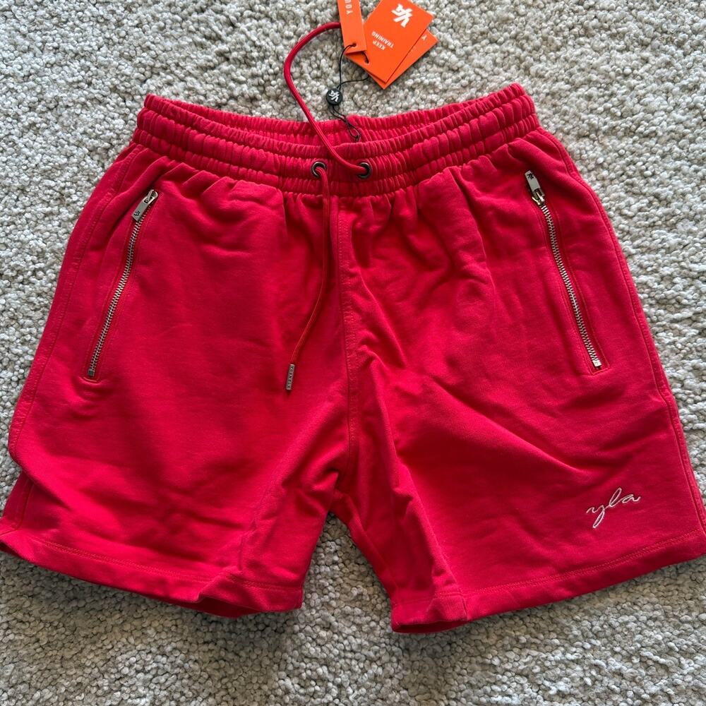 Men's YoungLA(SoldOut) 149 PantomShort with EmbroideryLogo, NWT XL Red